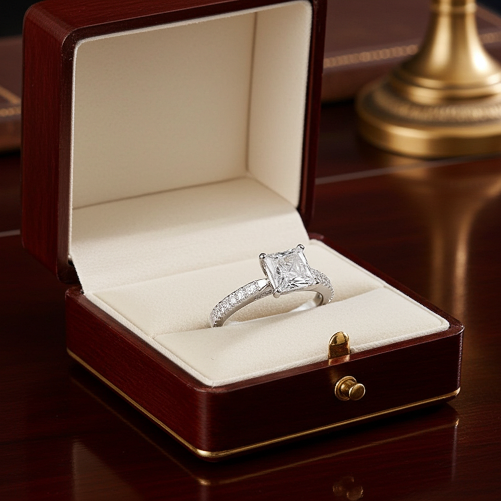 Anello di fidanzamento - 18 carati Oro bianco - 1.20ct. tw. Diamante (Naturale) - Diamante