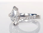 Anello - 18 carati Oro bianco - 1.15ct. tw. Diamante (Naturale)
