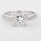 Anello di fidanzamento - 18 carati Oro bianco - 1.20ct. tw. Diamante (Naturale) - Diamante