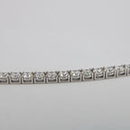 bracciale tennis in oro bianco 18k e diamanti naturali 6,85ct
