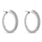 Orecchini - 18 carati Oro bianco - 0.56ct. tw. Diamante (Naturale)