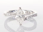 Anello da cocktail - 18 carati Oro bianco - 1.14ct. tw. Diamante (Naturale) -Diamante