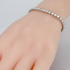 bracciale tennis in oro bianco 18k e diamanti naturali 6,85ct