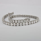 bracciale tennis in oro bianco 18k e diamanti naturali 6,85ct