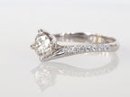 Anello di fidanzamento - 18 carati Oro bianco - 0.87ct. tw. Diamante (Naturale)