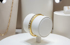 Bracciale elegante 10,10 ct  forma principessa diamanti  incassato oro