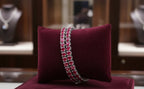 Bracciale - 18 carati Oro bianco - 4.30ct. tw. Rubino - Diamante