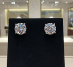 Orecchini a lobo - 18carati Oro bianco - 2.10 ct. tw. Diamante (Coltivato in laboratorio) -