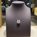 Collana con ciondolo - 18 carati Oro bianco - 2.00 ct. tw. Diamante (Coltivato in Laboratorio) -