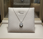 Collana con ciondolo - 18 carati Oro bianco - 1,00 ct. tw. Diamante (Coltivato in Laboratorio) -