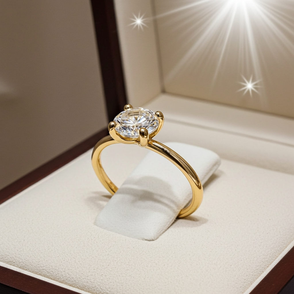 Anello - 18k giallo - 1.05ct. tw. Diamante (Colorato naturale) - Certificato IGI