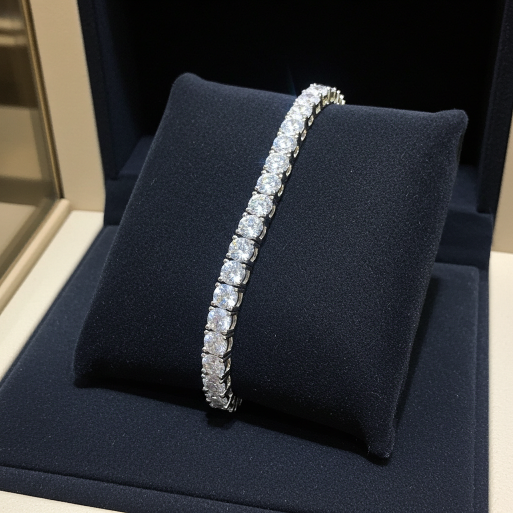Bracciale tennis - 18 carati Oro bianco - 22.14ct. tw. Diamante (Naturale)