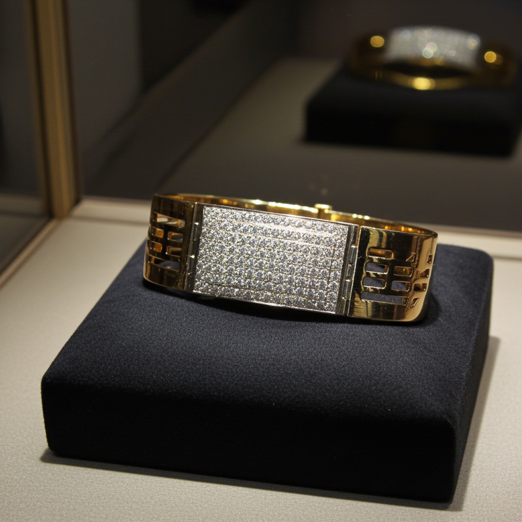 Bracelet - 18 kt. White gold, Yellow gold - 10.08ct. t.w. Diamond (Natural) -