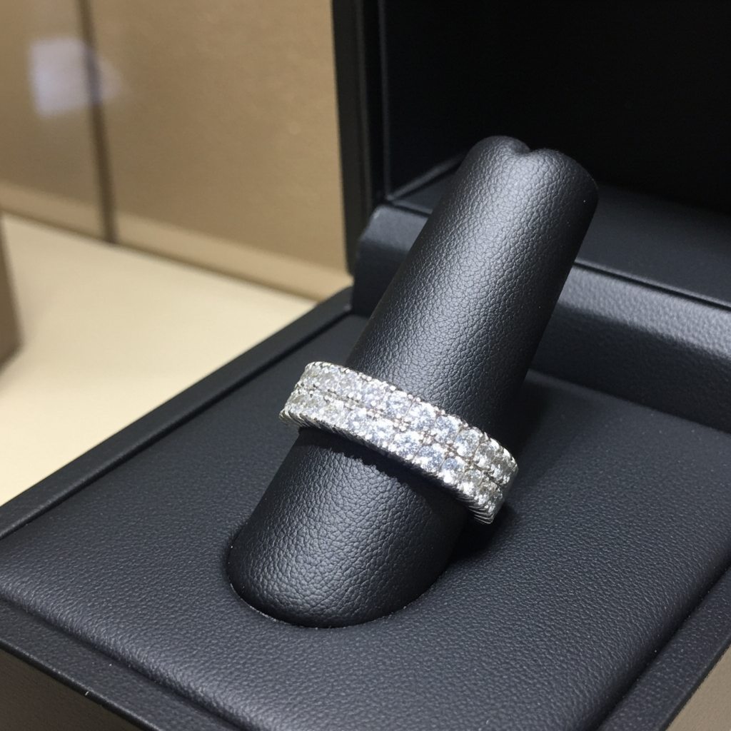 Anello - 18 carati Oro bianco - 3.08ct. tw. Diamante (Naturale) - Diamante -